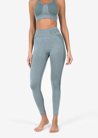 L'COUTURE Leggings Elevate Seamless Leggings Green Marl
