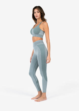 L'COUTURE Leggings Elevate Seamless Leggings Green Marl