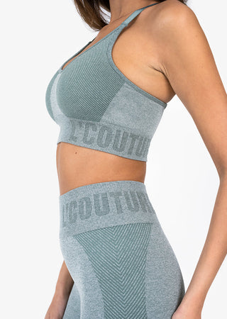 L'COUTURE Sports Bras Elevate Seamless Bra Green Marl