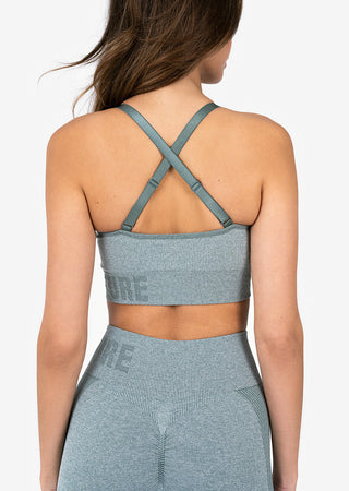 L'COUTURE Sports Bras Elevate Seamless Bra Green Marl