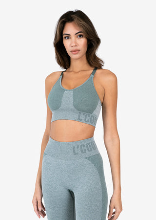 L'COUTURE Sports Bras Elevate Seamless Bra Green Marl