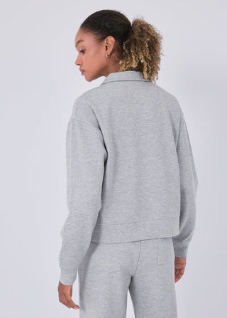 All-Around Lounge Collar Sweater Grey Marl
