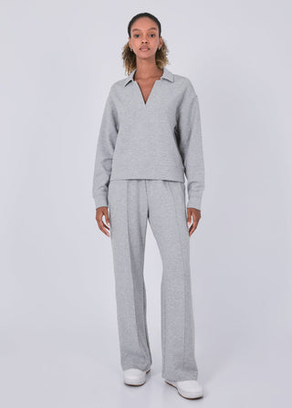 All-Around Lounge Collar Sweater Grey Marl