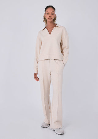 All-Around Lounge Collar Sweater Oatmeal Heather