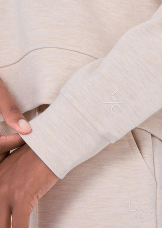 All-Around Lounge Collar Sweater Oatmeal Heather