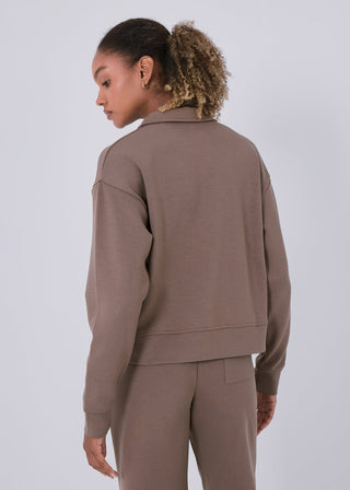 All-Around Lounge Collar Sweater Walnut