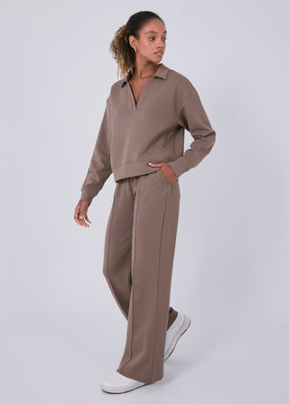 All-Around Lounge Collar Sweater Walnut
