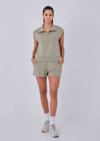 All-Around Lounge Pintuck Short Abby Stone