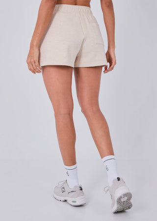 All-Around Lounge Pintuck Short Oatmeal Heather