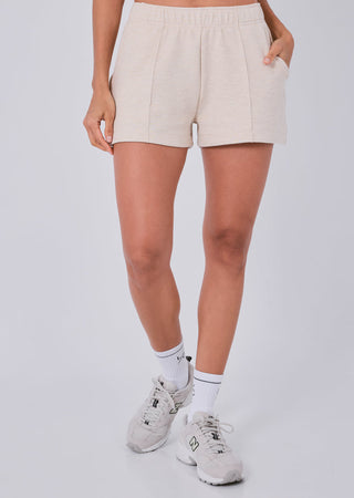 All-Around Lounge Pintuck Short Oatmeal Heather