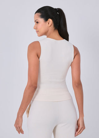 All-Around Lounge Scoop Neck Tank Eggnog