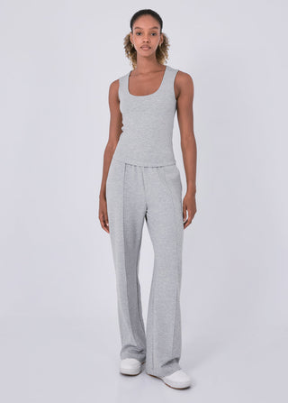 All-Around Lounge Scoop Neck Tank Grey Marl