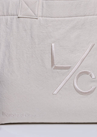 LC Large Tote Bag Ecru