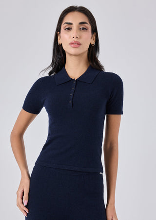 Women's Polo Top Navy
