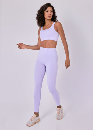 Seamless Rib Bra Lilac Thistle