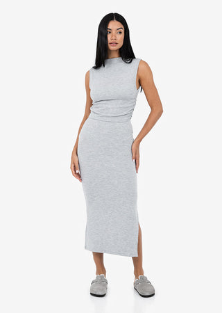 Effortless Tube Skirt Grey Marl