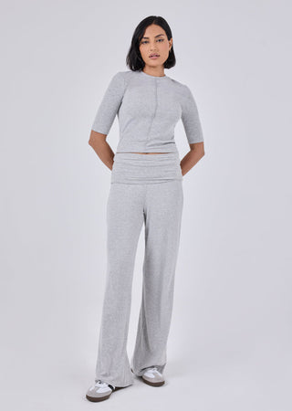 Women's Half Sleeve Tee Grey Marl