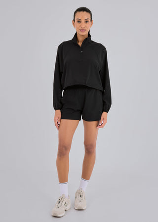 Women's Agility Half Zip Jacket Black