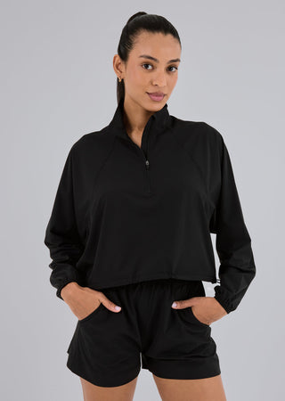 Women's Agility Half Zip Jacket Black