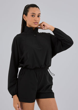 Women's Agility Half Zip Jacket Black