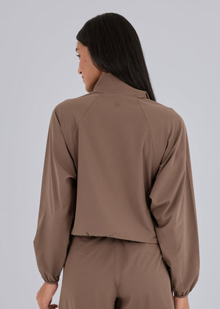 Women's Agility Half Zip Jacket Walnut