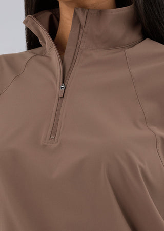 Women's Agility Half Zip Jacket Walnut