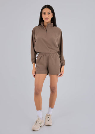 Women's Agility Half Zip Jacket Walnut