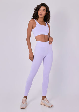 Seamless Rib Leggings Lilac Thistle