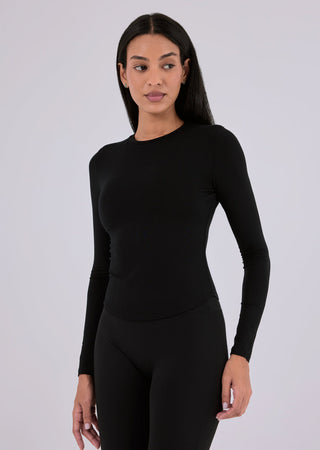 Women’s Aloe Long Sleeve Top Black