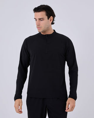 Mens Agility Half Zip Top Black Onyx