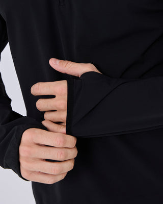 Mens Agility Half Zip Top Black Onyx