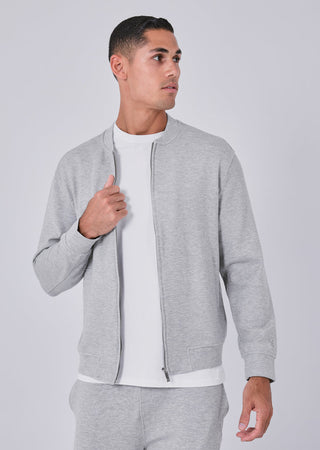 Mens All Around Lounge Bomber Grey Marl