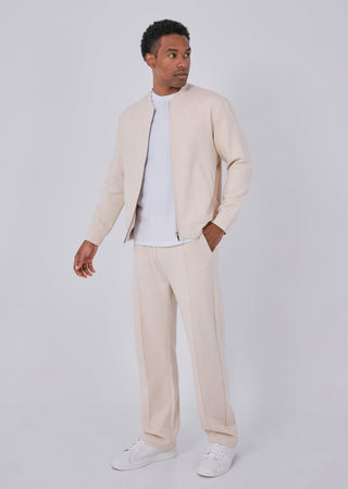 Mens All Around Lounge Bomber Oatmeal Heather