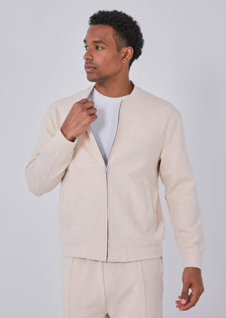 Mens All Around Lounge Bomber Oatmeal Heather