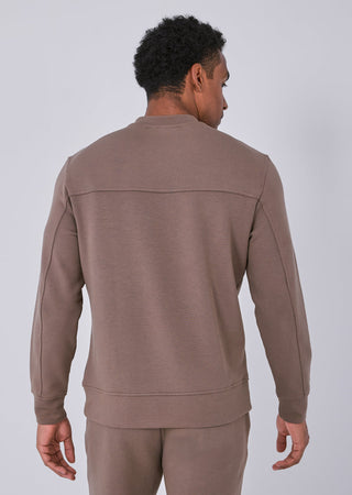 Mens All Around Lounge Crew Neck Sweatshirt Walnut