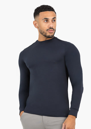 LC Mens Hybrid Active Long Sleeve Top Style Black