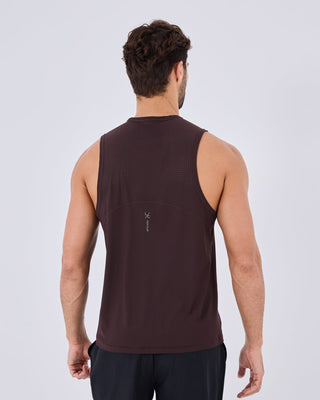 Mens Run Tank Dark Cocoa