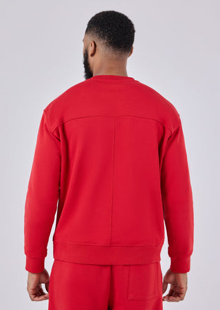 Unisex Oversized Sweater Vivid Red