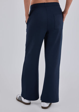 Women's Straight Leg Pants Short Length Dark Navy