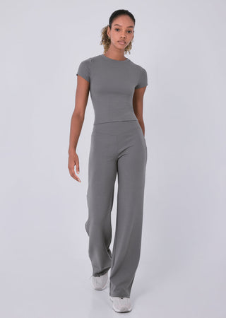 Effortless Straight Leg Pebble Grey