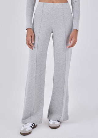 Women's Wide Leg Pants Grey Marl