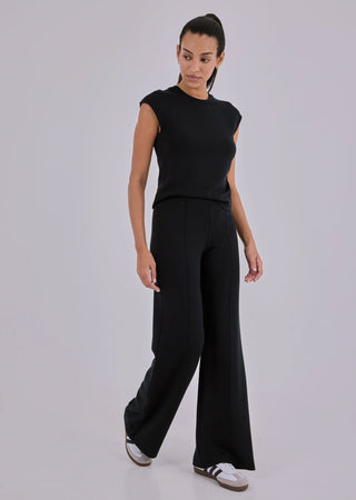 Women Effortless Wide Leg Pant Black