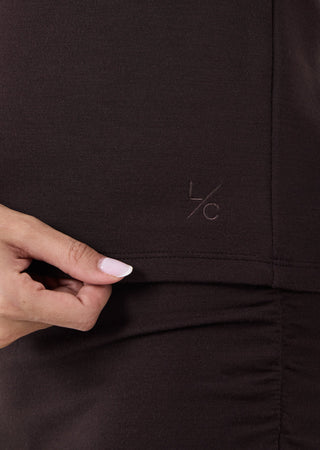 Women's Raglan Tee Dark Cocoa