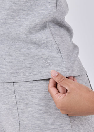 Women's Raglan Tee Grey Marl