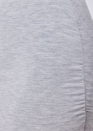 Women's Ruched Maxi Skirt Grey Marl