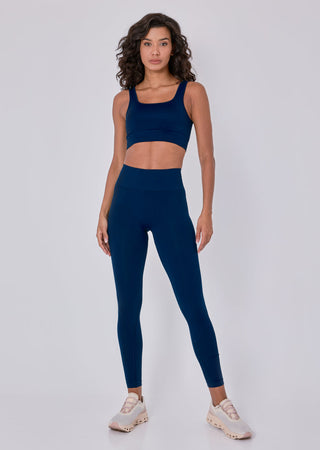 Seamless Rib Bra Navy