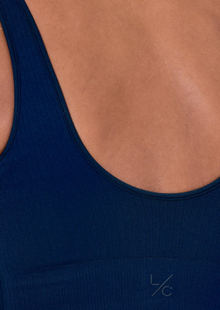 Seamless Rib Bra Navy