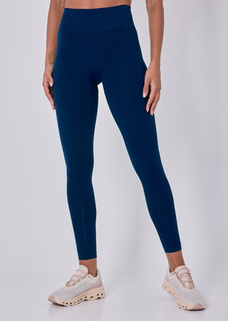 Seamless Rib Leggings Navy