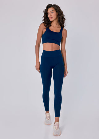 Seamless Rib Leggings Navy