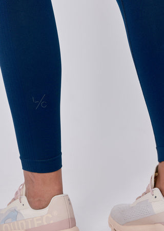 Seamless Rib Leggings Navy
